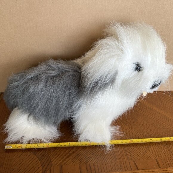 English Sheepdog Shaggy Dog Puppy Luigi Amani Stuffed Animal Korea 15" - Picture 13 of 17